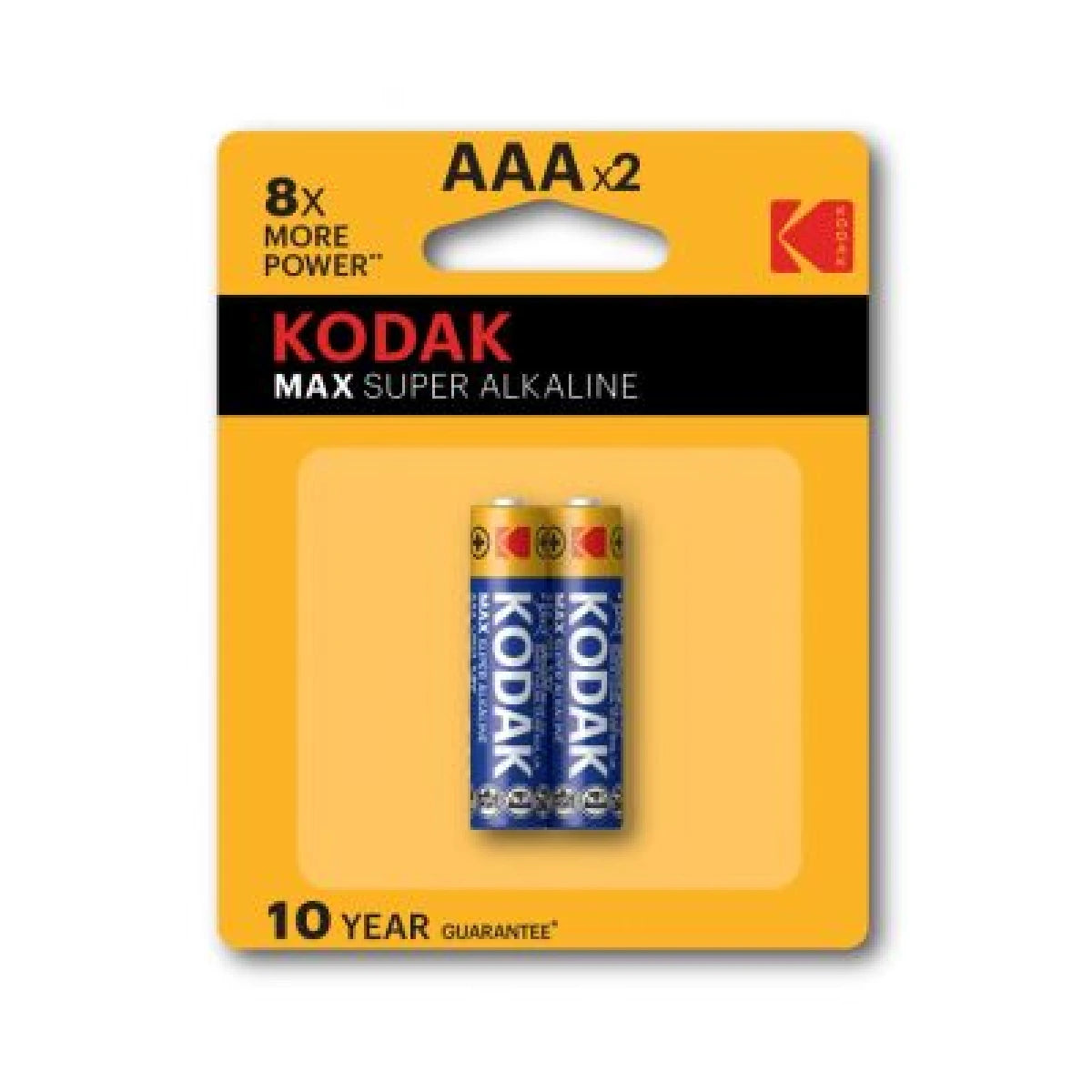 Kodak Max Alkaline AAA Batteries Pack Of 2