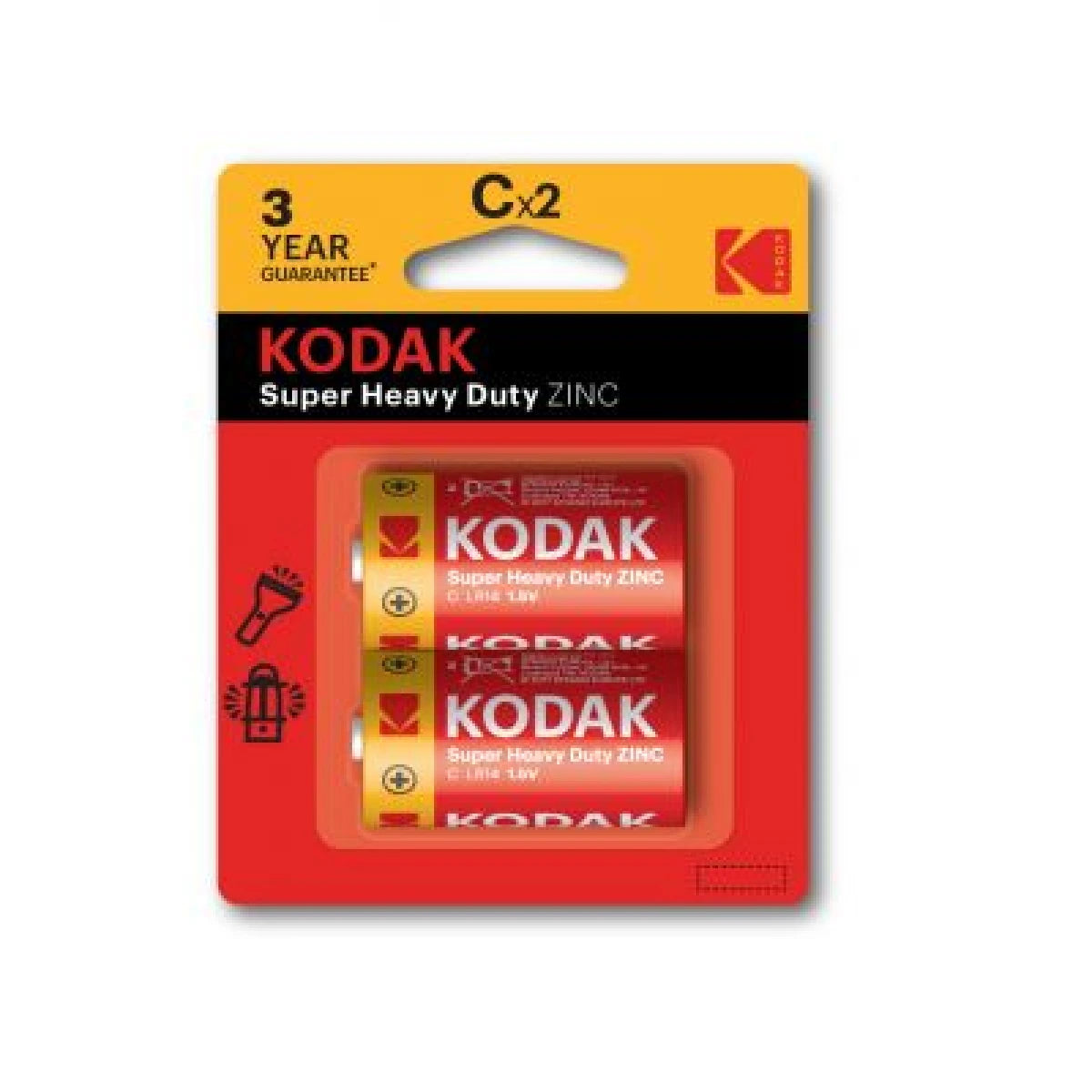 Kodak C Extra Heavy Duty Batteries Pack Of 2