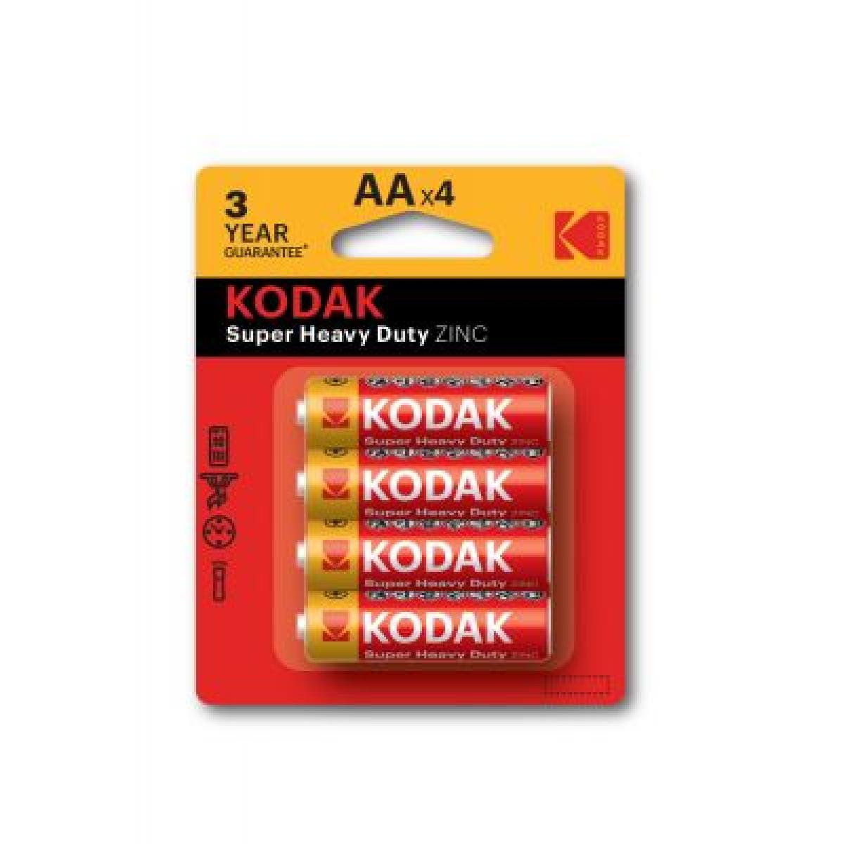 Kodak AA Extra Heavy Duty Batteries - 4Packs