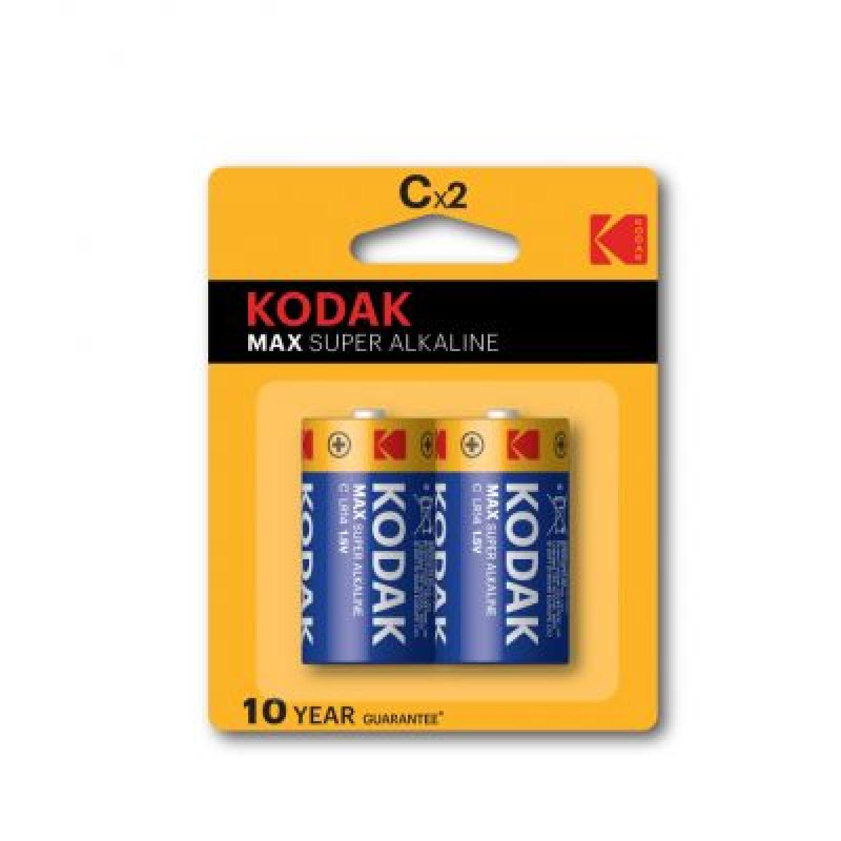 Kodak C Battery Max Super Alkaline Pack Of 2