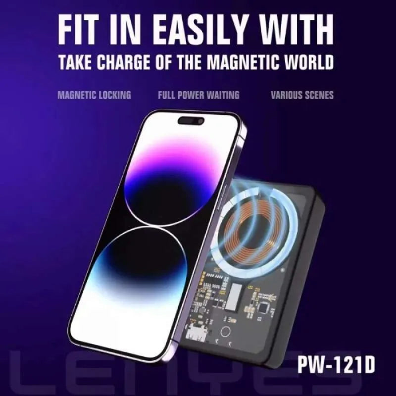 LENYES Powerbank Wireless Fast Charging 15W 10000mAh