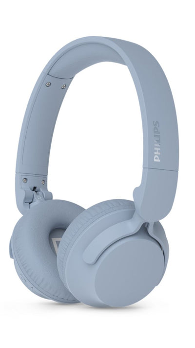 Philips TAH4000LB Wireless On-Ear Headphones, Bluetooth 6.0, 70H Battery, Light Blue