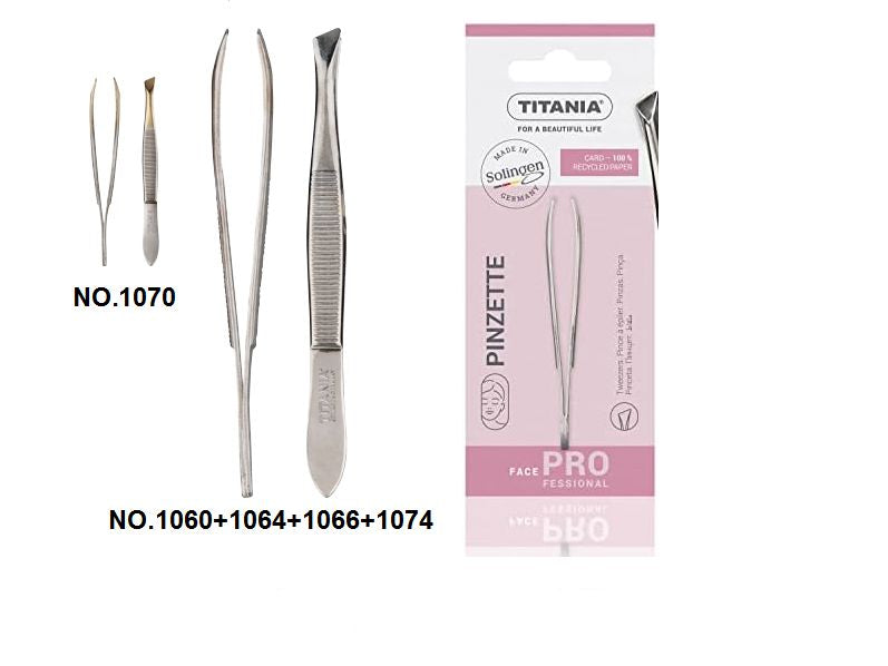 ملقط TITANIA مطلي بالنيكل – دقة وأناقة ألمانية