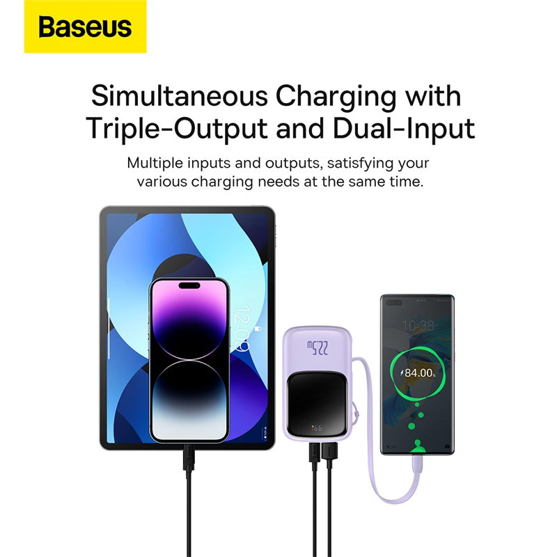 Baseus Qpow Pro+ 10000mAh Power Bank with Digital Display 22.5W