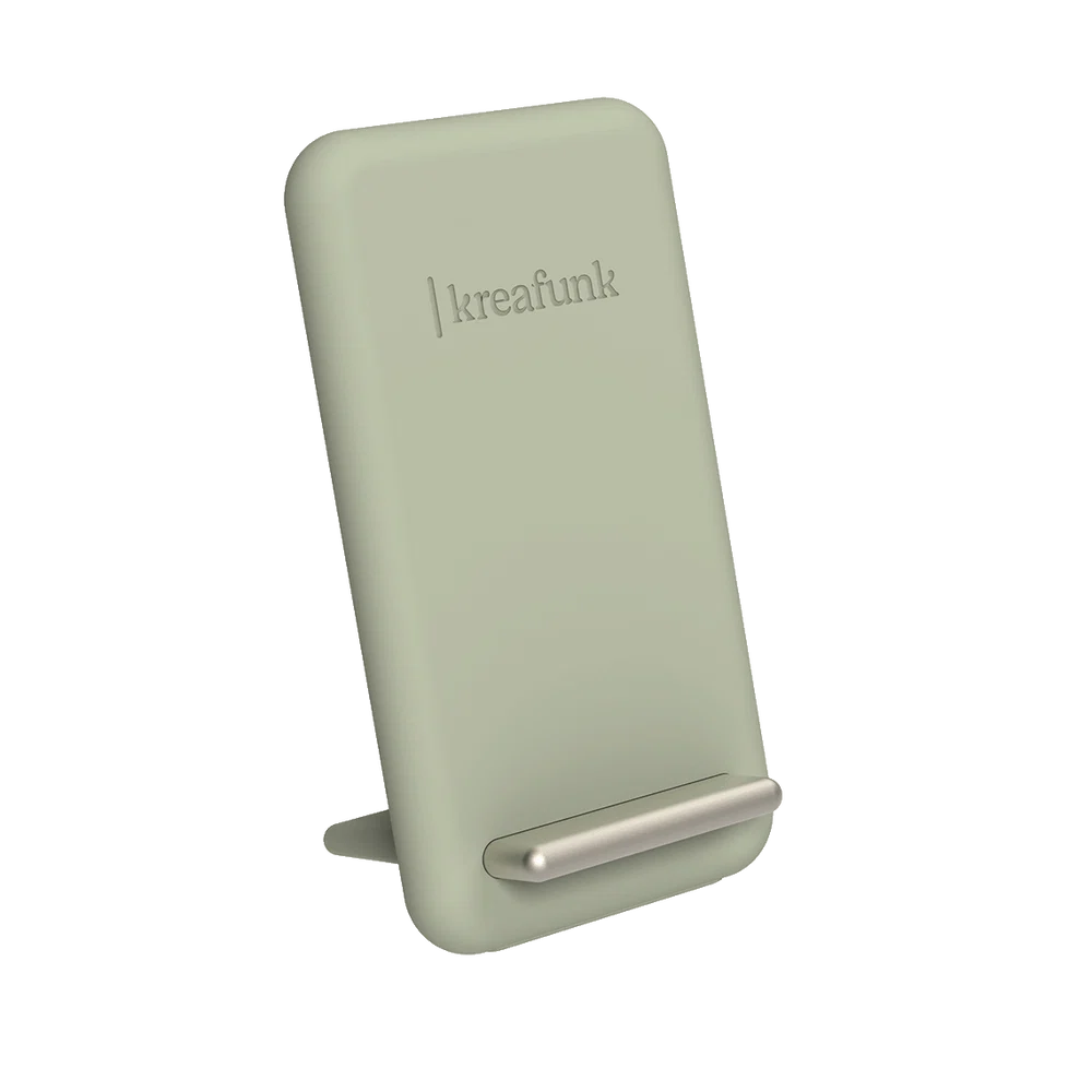 Kreafunk reCHARGE 15W Wireless Charging Dock – Dusty Olive