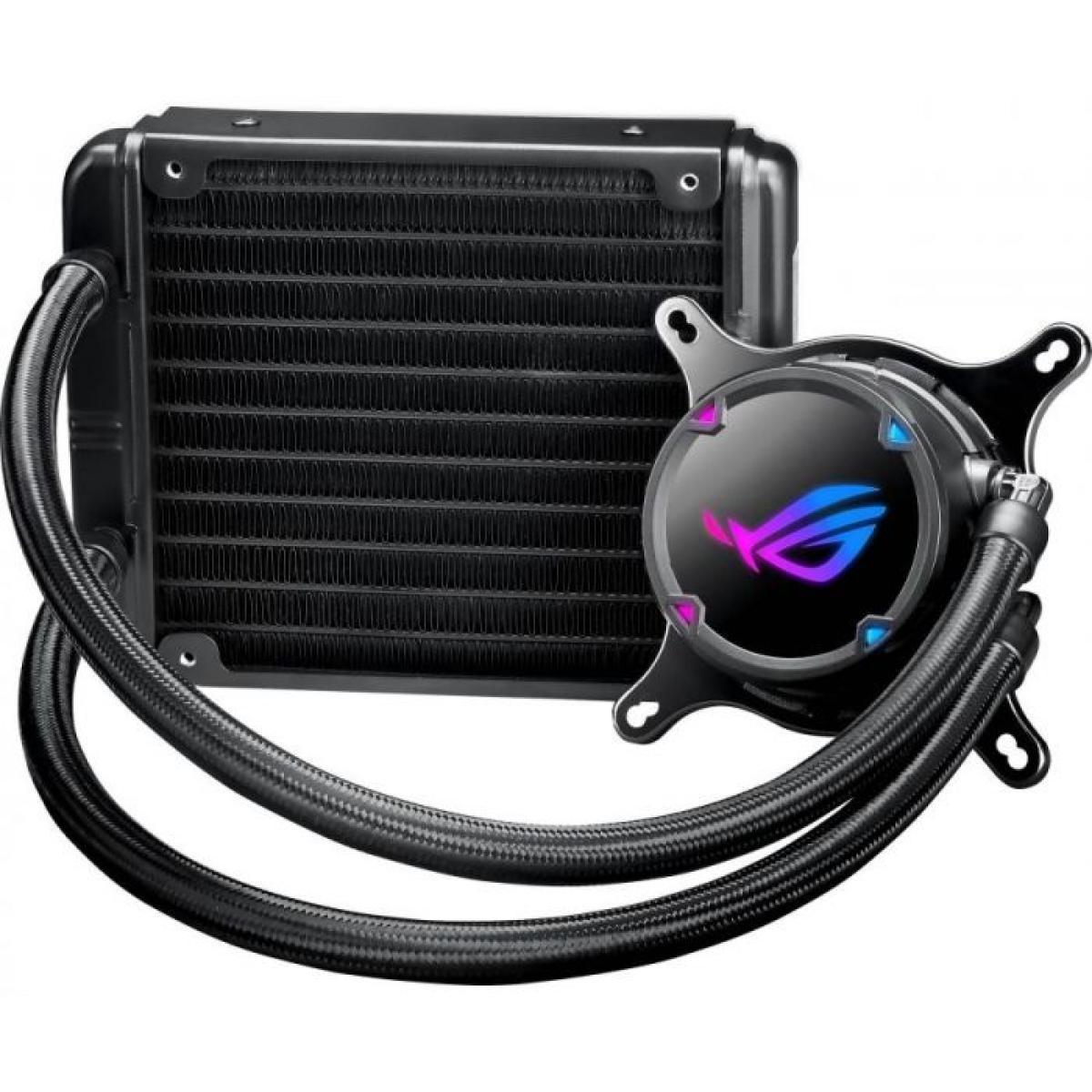 Asus ROG Strix LC120 RGB all-in-one liquid CPU water cooler with Aura Sync, LGA1700 Support