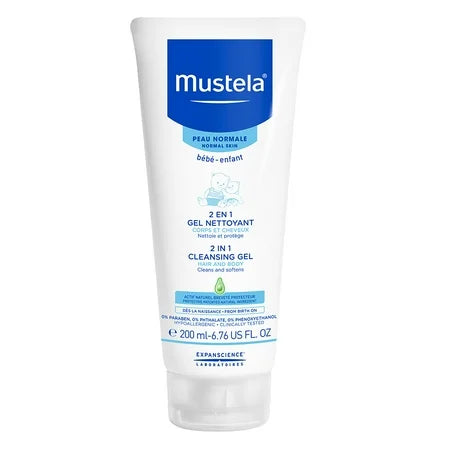 Mustela Baby 2 In 1 Cleansing Gel For Normal Skin 200 ML