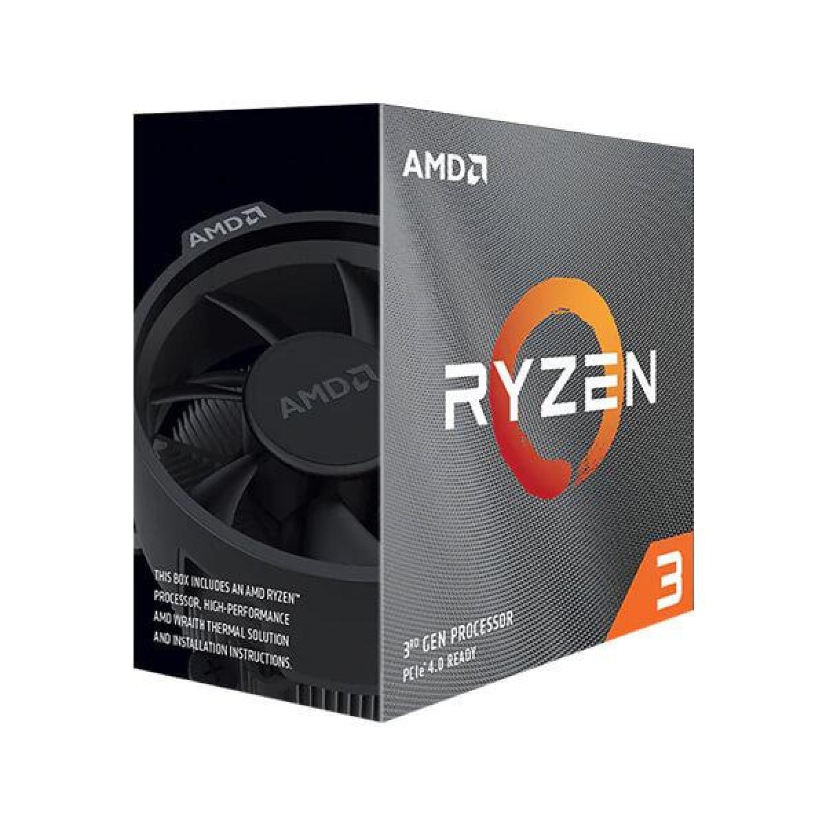 AMD Ryzen™ 3 3100 CPU, 4 Cores 8 Threads Up To 3.9GHz Processor