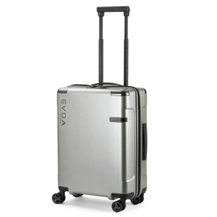 SAMSONITE EVOA Spinner 81cm Expandable – Brushed Silver Luggage