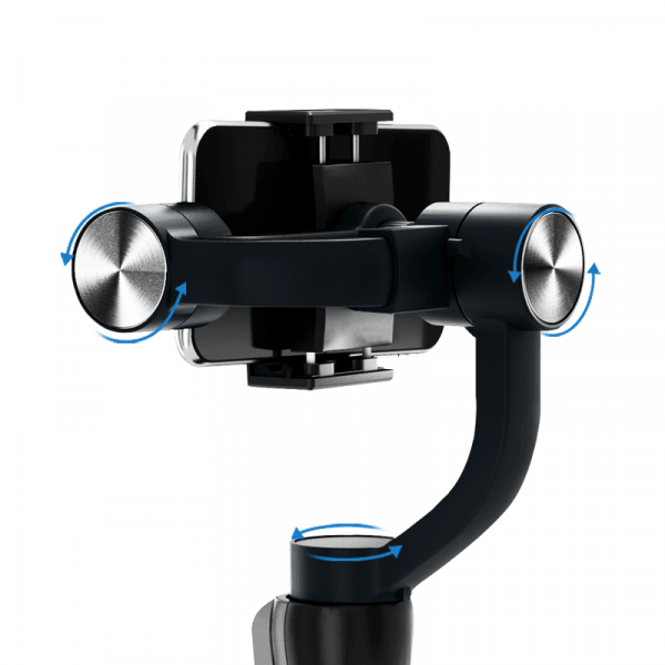 Wiwu 3-axis handheld smartphone gimbal stabilizer phone holder - black