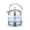 Severin Retro Glass Kettle – 2400W, 1.7L, Elegant Blue Light