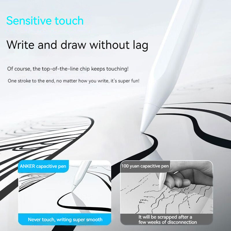 Anker Pencil Pro Magnetic Stylus for iPad Precision & Creativity - White