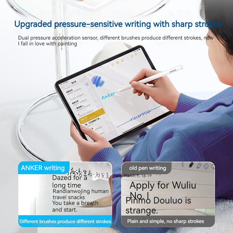 Anker Pencil Pro Magnetic Stylus for iPad Precision & Creativity - White