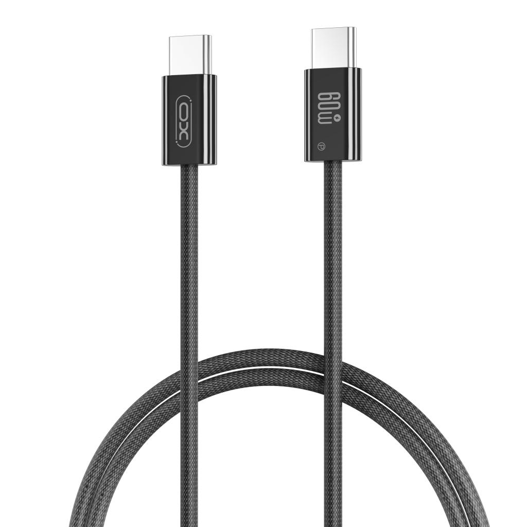 كابل XO NB-Q273 USB-C شحن 60 واط – 1 متر أبيض