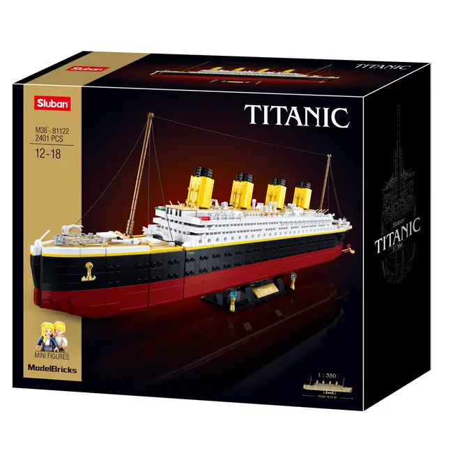 SLUBAN B1122 MB Titanic Big Scale 1:350 - 2401 PCS Building Block Set