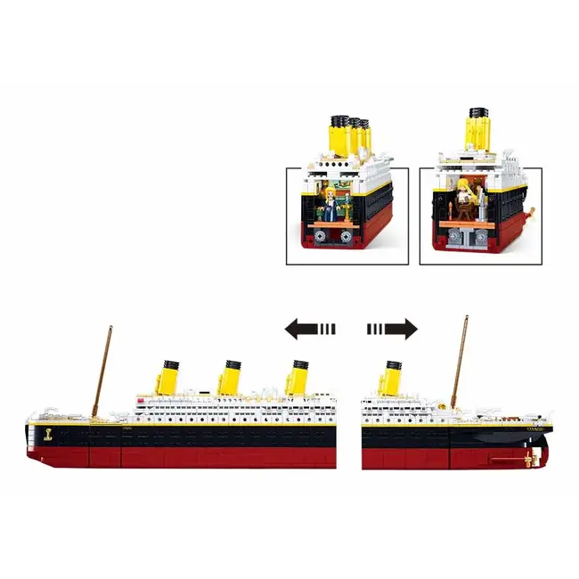 SLUBAN B1122 MB Titanic Big Scale 1:350 - 2401 PCS Building Block Set