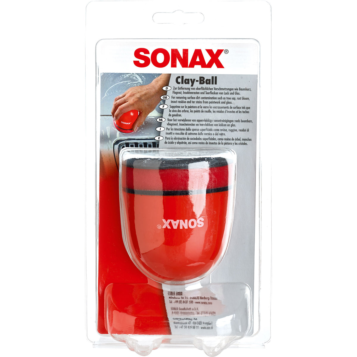 SONAX Clay-Ball – Paint & Glass Decontamination Tool