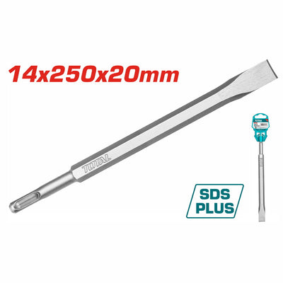TOTAL Chisel SDS - PLUS 14*250*20mm (TAC15121411)