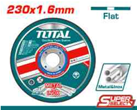 TOTAL Abrasive Flat Metal & Inox Cutting Disc 230*1.6mm - 9" (TAC2162301)