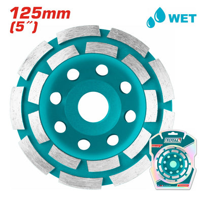 TOTAL Double Row Cup Grinding Wheel 125mm - 5" (TAC2421251)