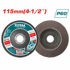 TOTAL Flap Disc P60 115*22.2mm | 4-1/2" (TAC631152)