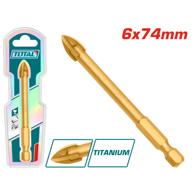 TOTAL HEX Ceramic Drill Bit 6*74mm (TACG210612)