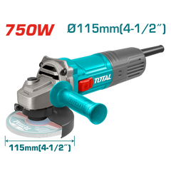 TOTAL Angle grinder 750W (TG10711556)