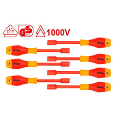 TOTAL 7 Pcs insulated nut screwdriver set 1000V (THKISD0701)