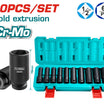 Total 10-Piece Long Black Socket Set (THKISD12102L)