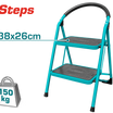 TOTAL Steel Ladder 2 Steps (THLAD09021) – 150 kg Load Capacity