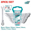 Total 8-Piece Ratchet Combination Spanner Set (THT102RK586)