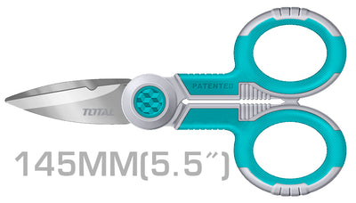 TOTAL Electrician's scissors 5.5" مقص الكتروني