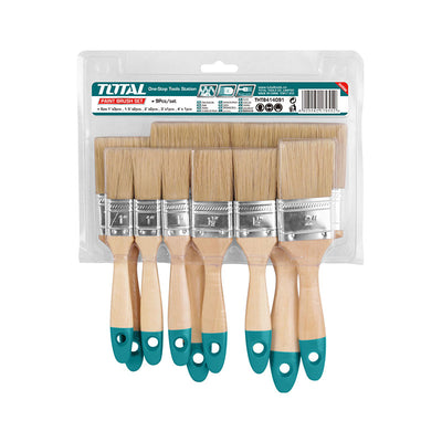 TOTAL 9PCs Paint Brush Set with Wooden Handle  (THT8414091)