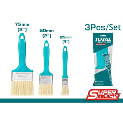 TOTAL 3PCs Paint Brush Set 1", 2", 3"  (THT8450301)