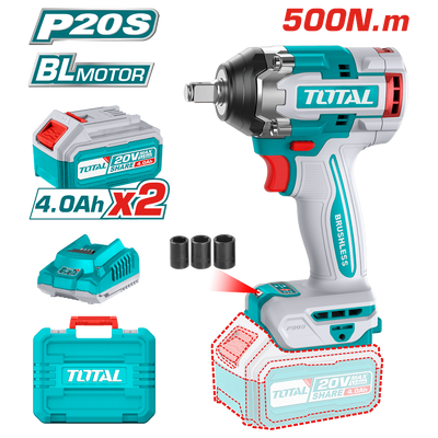 TOTAL Lithium-Ion impact wrench 500N.m (TIWLI2050)