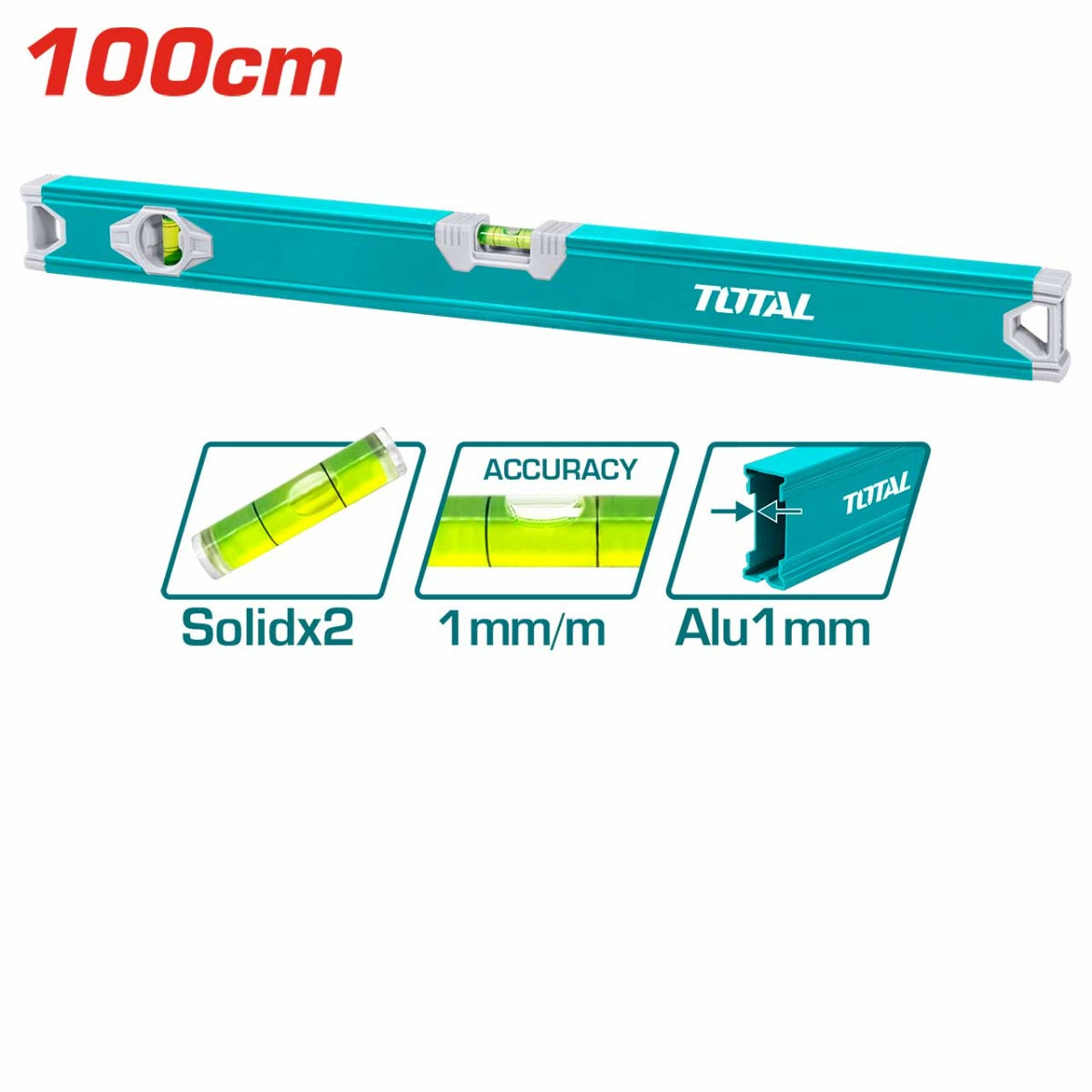 ميزان ماء 100 سم توتال (TMT210036) – استواء دقيق لمشاريعك الكبيرة