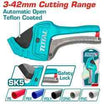 TOTAL PVC Pipe Cutter 3-42mm with Auto-Open Function - THT53142