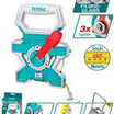 TOTAL 100m Fiberglass Measuring Tape with 3:1 Rewind - TMTF181006