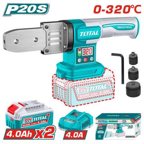 TOTAL 20V Cordless Plastic Pipe Welding Tool Kit - TWTLI20182