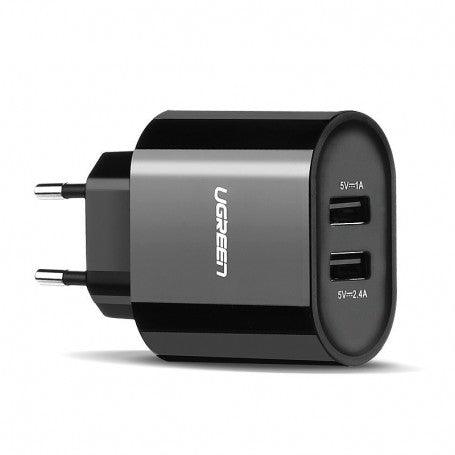 UGREEN Dual USB Wall Charger 3.4A EU - Black