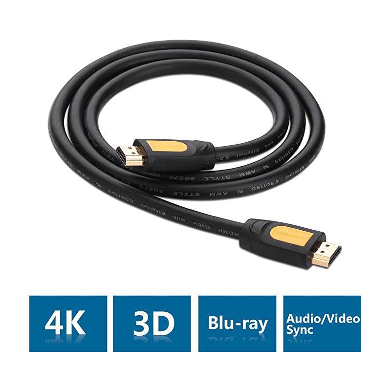 UGREEN HDMI Round Cable 1.5m (Yellow/Black)