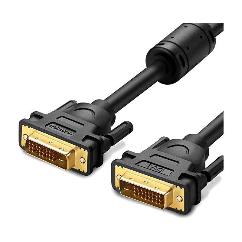 UGREEN DVI (24+1) Male to Male Gold Plated Cable - Black