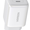 UGREEN Nexode USB-C+USB-C 45W PD GaN Tech Charger EU White - 15327