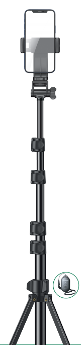 UGREEN Tripod Stand 1.7m With Bluetooth Remote For selfie Livestream and Others - 15609