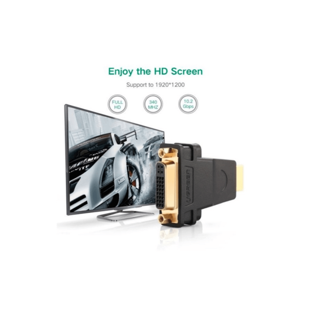 UGREEN HDMI Male to DVI (24+5) Female Adapter (Black)