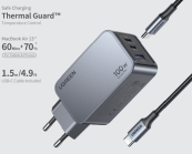 UGREEN USB-A+2*USB-C 100W GaN Tech Fast Charger - 25874