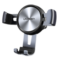 حامل هاتف للسيارة من UGREEN Gravity Drive يُثبّت على فتحة التهوية، رمادي