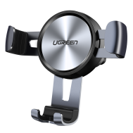 حامل هاتف للسيارة من UGREEN Gravity Drive يُثبّت على فتحة التهوية، رمادي