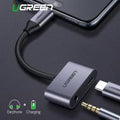 UGREEN Type C Male To 3.5mm Audio+ Type C Female Adapter