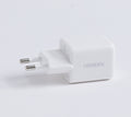 شاحن سريع UGREEN بقوة 20 واط بتقنية GaN ومنفذ USB-C، أبيض، قياسي أوروبي